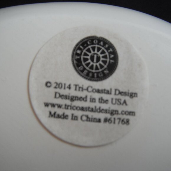 2014 Tri-Coastal Design Gold Antler Porcelain Ring Holder Trinket Dish Tray - Picture 6 of 7